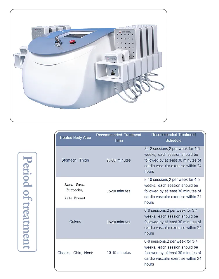 Máquina de emagrecimento corporal com laser lipolaser, criolipólise, laser lipo 336 diodo laser I-Lipo