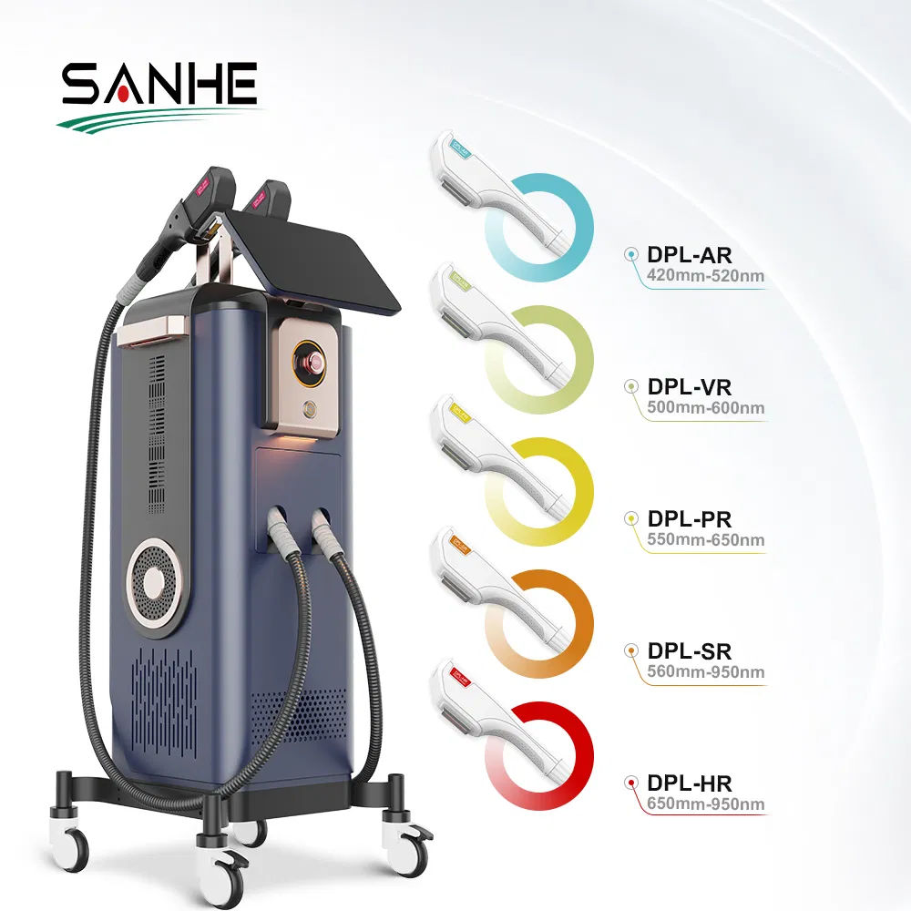 2024 Melhor Máquina de Depilação a Laser IPL Vertical Dpl E-Light, Máquina de Rejuvenescimento da Pele, Máquina de Depilação IPL