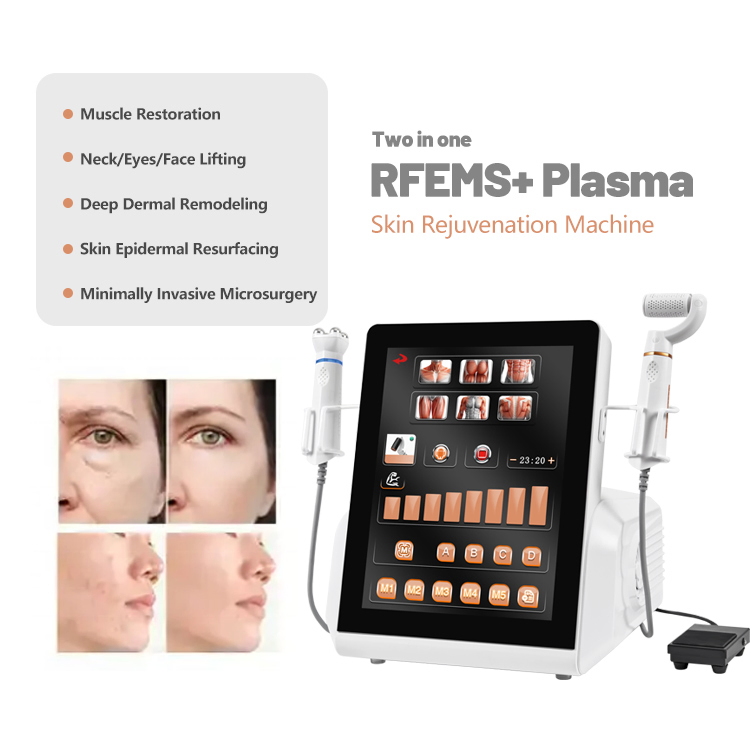 2 em 1 Dispositivo de Cuidados com a Pele de Rejuvenescimento Anti-Envelhecimento com Plasma Ozone e Lifting RF