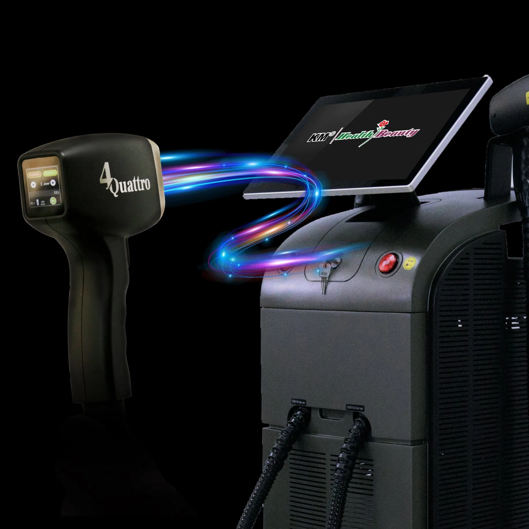 2400W Equipamento de Depilação a Laser Diode Km de Titânio para SPA