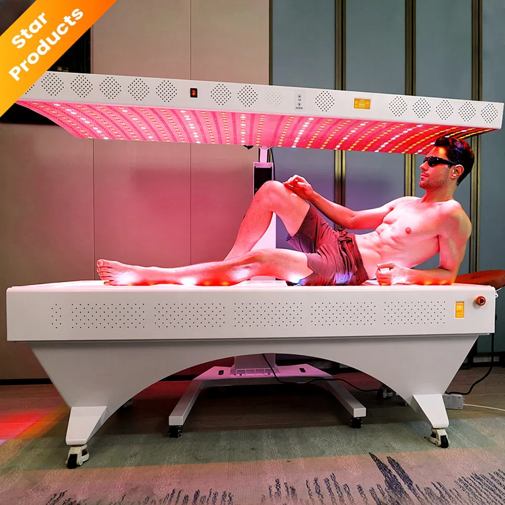 Cama de Terapia com Luz Vermelha LED para Rejuvenescimento da Pele em Clínica de Beleza, SPA, Salão, Equipamento Comercial de Saúde Infra-vermelho Anti-inflamatório PDT