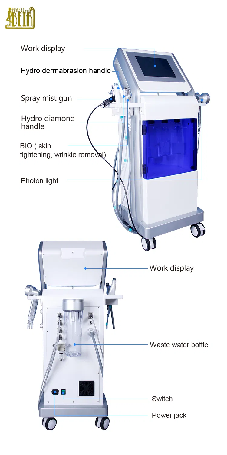 Máquina de Limpeza Profunda Facial de Boa Qualidade para Cuidados com a Pele, Equipamento de SPA para Lifting Facial Bio