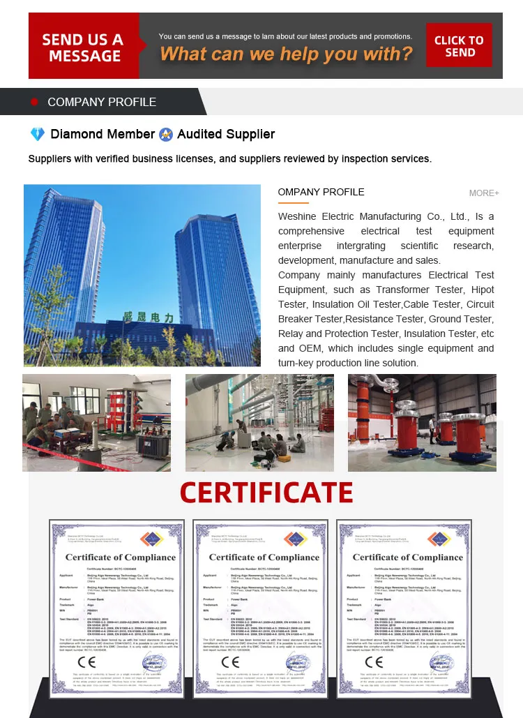 Instalações de produção e testes de qualidade