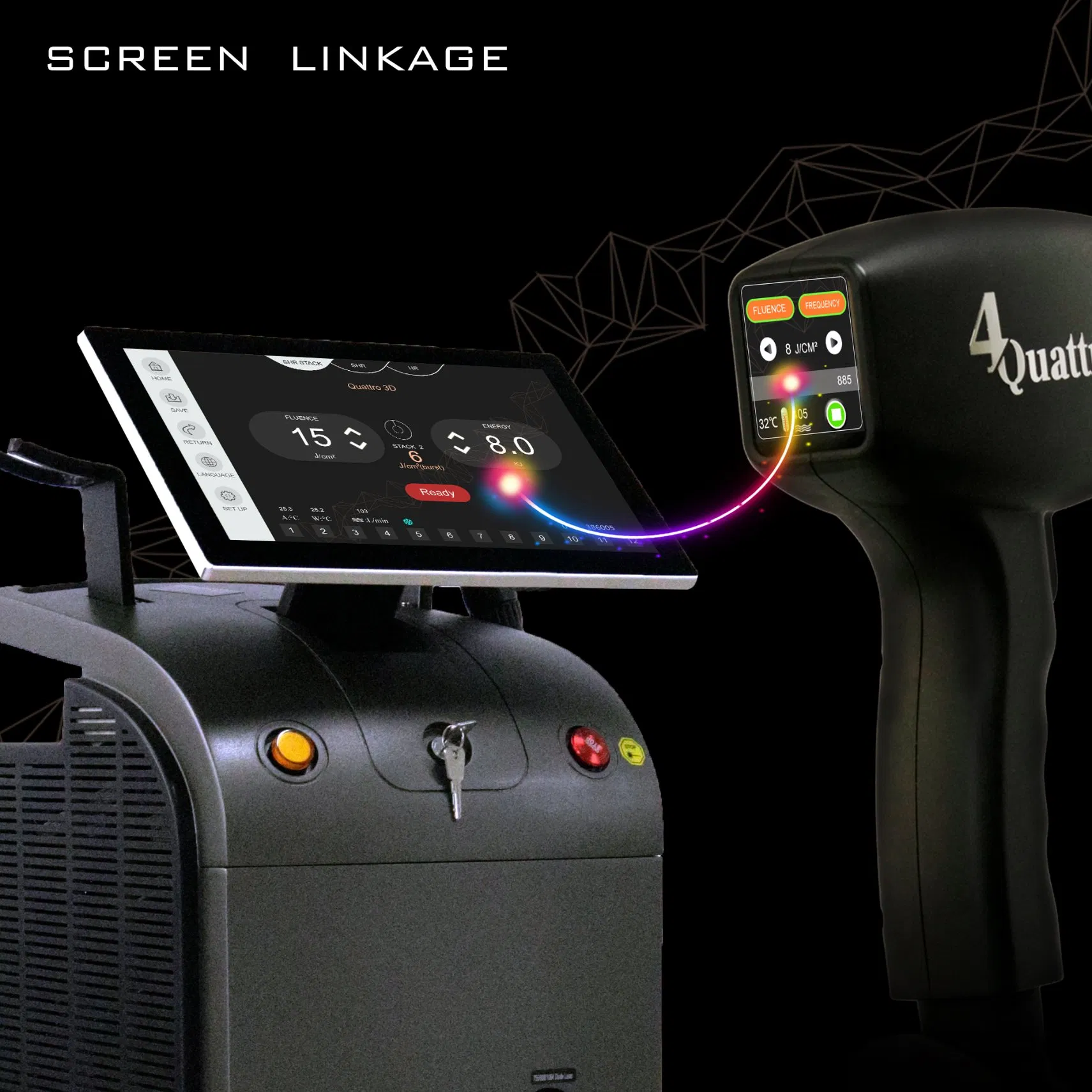 2400W Equipamento de Depilação a Laser Diode Km de Titânio para SPA
