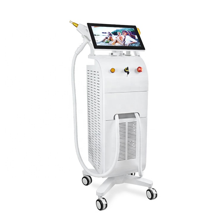 4 em 1 Equipamento de Beleza para Remoção de Pelo a Laser Diode, Pico Laser, IPL e ND YAG