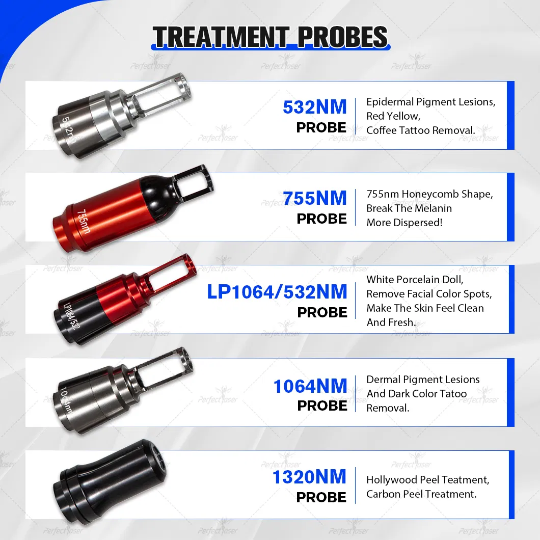 1320nm Laser de Picosegundo 532nm Q Switch Ativo ND YAG 1064nm Equipamento