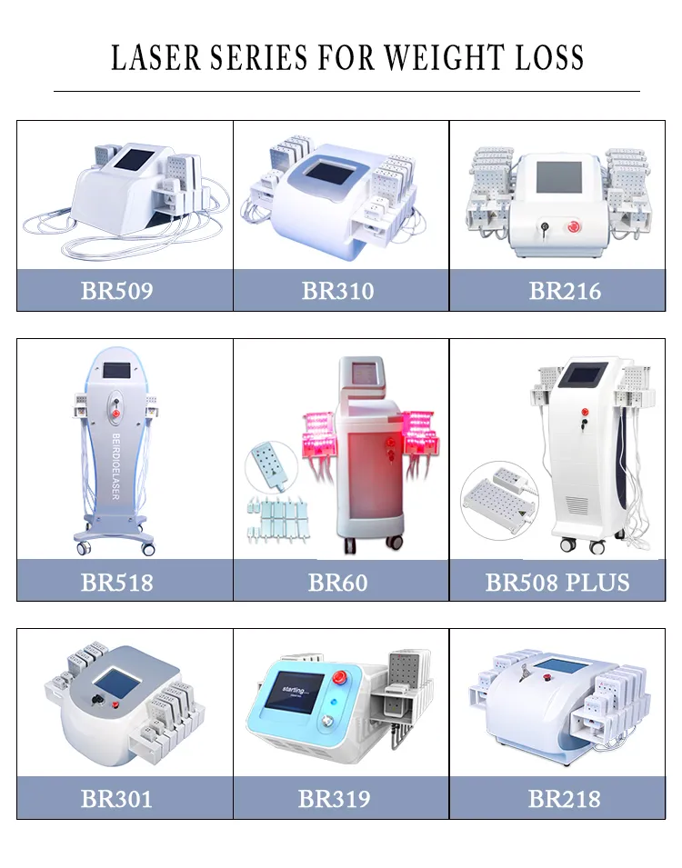 Máquina de emagrecimento corporal com laser lipolaser, criolipólise, laser lipo 336 diodo laser I-Lipo