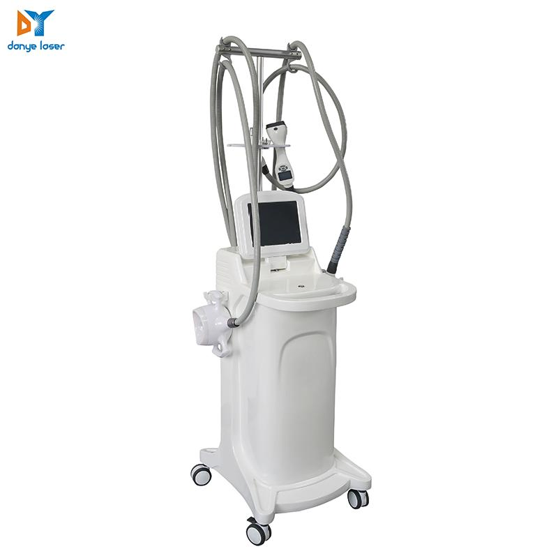 6 em 1 Máquina de Massagem a Vácuo para Redução de Medidas com Laser Infravermelho Cavitação RF e Rolos para Celulite