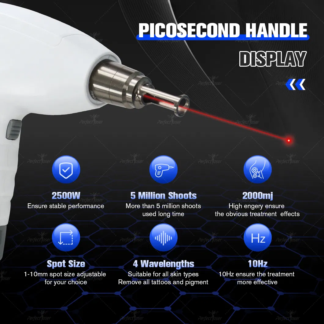 1320nm Laser de Picosegundo 532nm Q Switch Ativo ND YAG 1064nm Equipamento