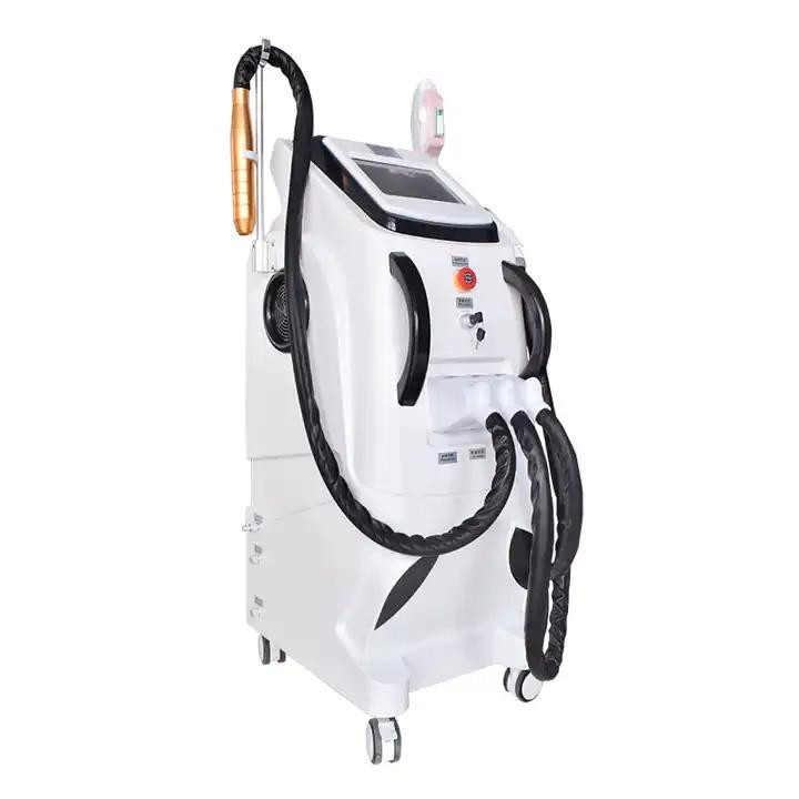 3 em 1 Multifuncional 360 Máquina de Laser Opt Elight IPL RF ND YAG Equipamento de Beleza para Remoção Rápida de Pelos a Laser