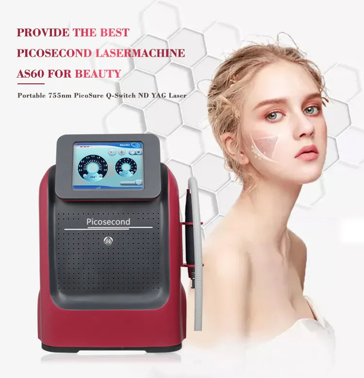 Máquina portátil de laser picosegundo ND YAG