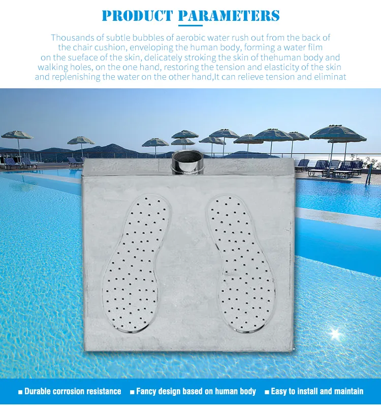 Equipamento de SPA para Massagem nos Pés em Aço Inoxidável para SPA
