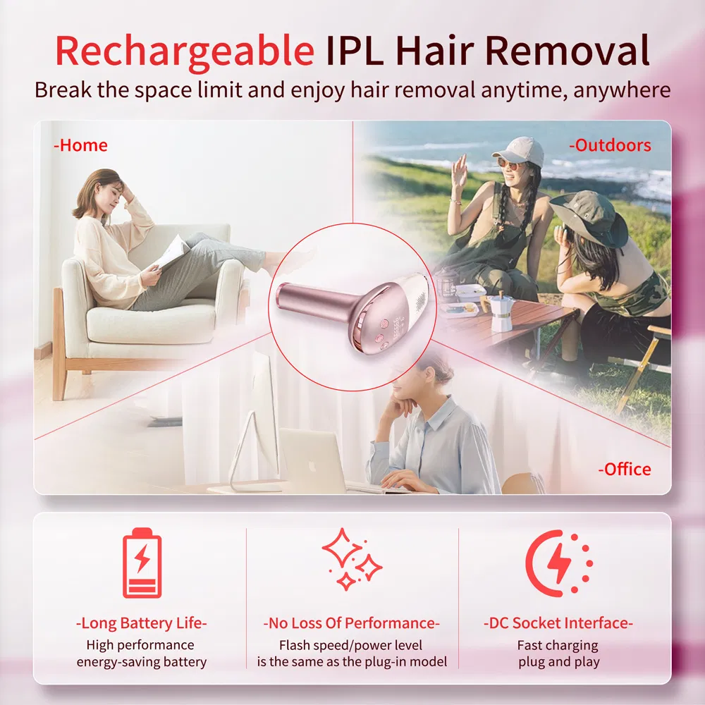 Dispositivo portátil de remoção de pelos IPL