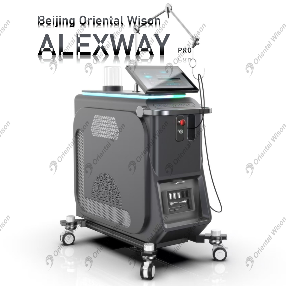 15.6inch Laser Alexandrite de Tela Digital 755nm Remoção de Pelo ND YAG 1064nm Tratamento de Lesões Pigmentadas e Veias Vasculares Equipamento de Beleza para a Pele