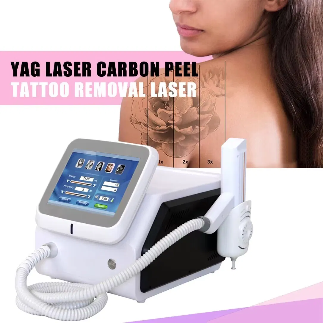2023 Novo Equipamento de Remoção de Pigmento de Tatuagem e Rejuvenescimento da Pele com Laser ND YAG