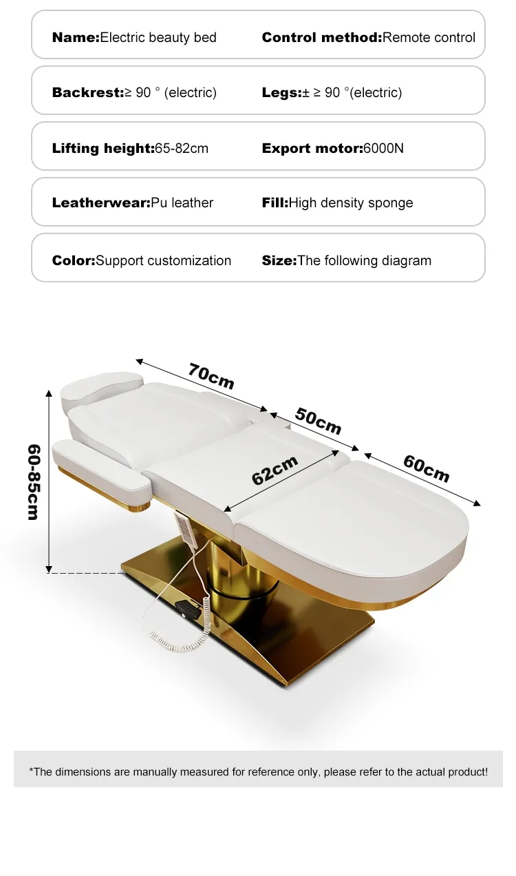 Equipamento de Massagem SPA Novo Estilo com Reclinação Hidráulica para Salão