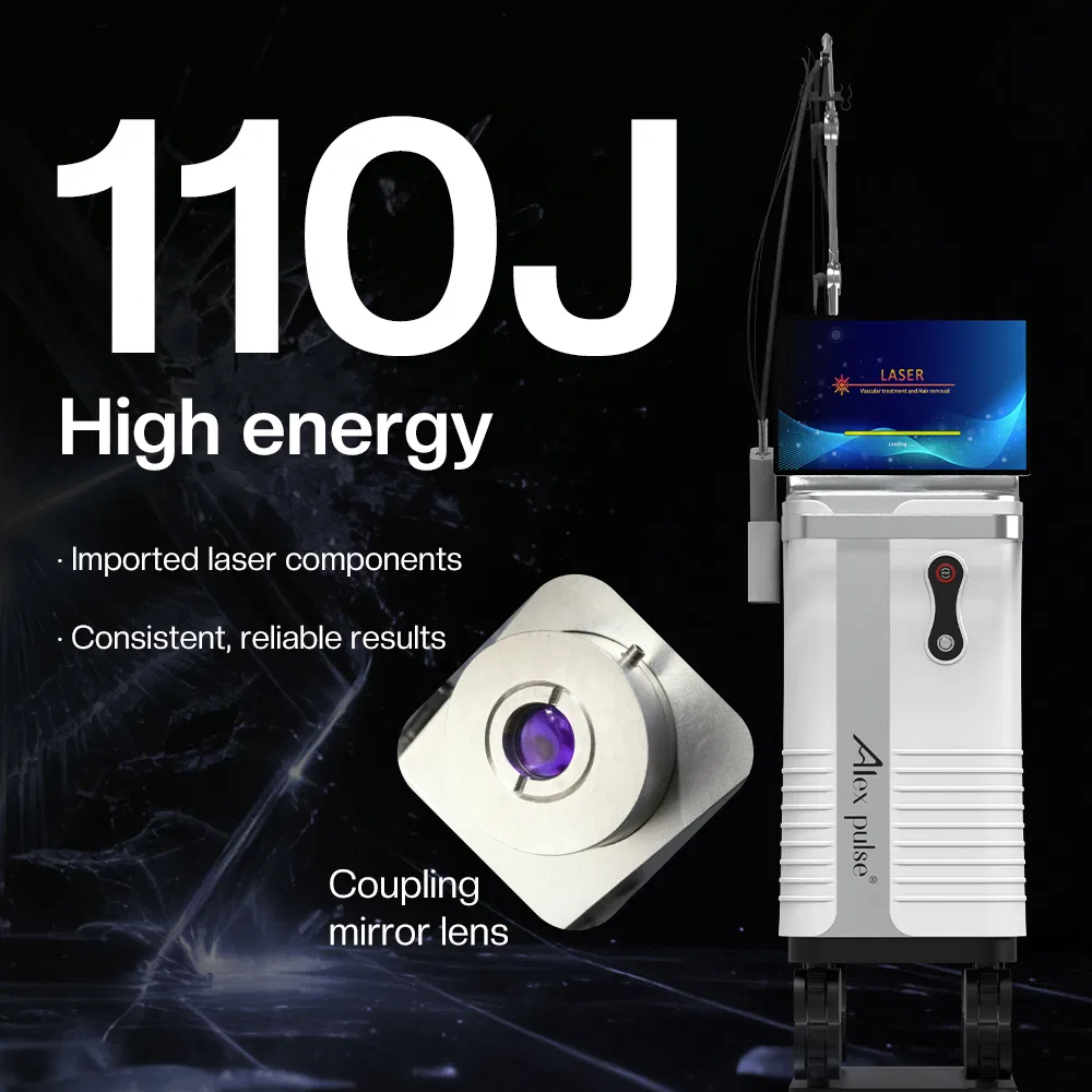 Remoção de Cabelo com Laser de Pulso Longo ND YAG 1064nm Equipamento de Beleza a Laser Alexandrite