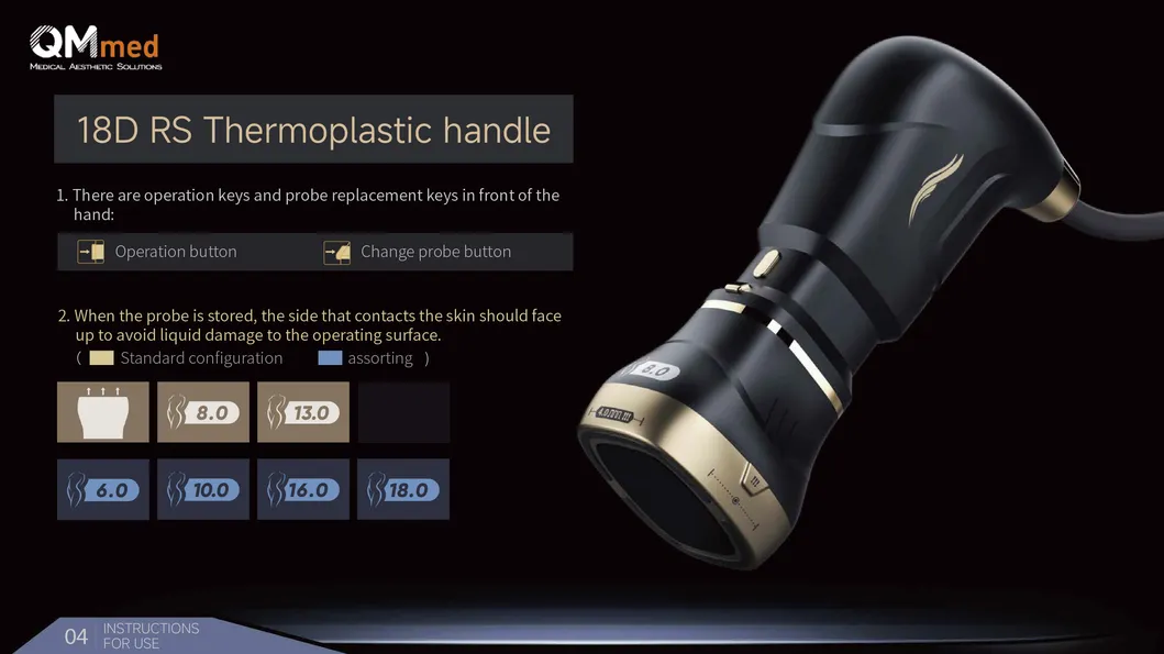 Máquina de Beleza Hifu RF de Alto Desempenho com Motor Sem Escovas Controle Inteligente Dispositivo de Cuidado Abrangente para Rosto e Corpo Intimo