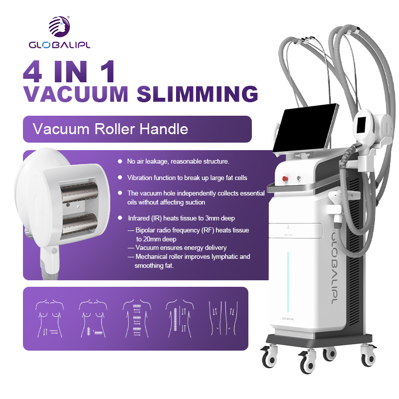 Máquina de Modelagem em Forma de Rolo com Rolos a Vácuo para Redução de Gordura e Massagem