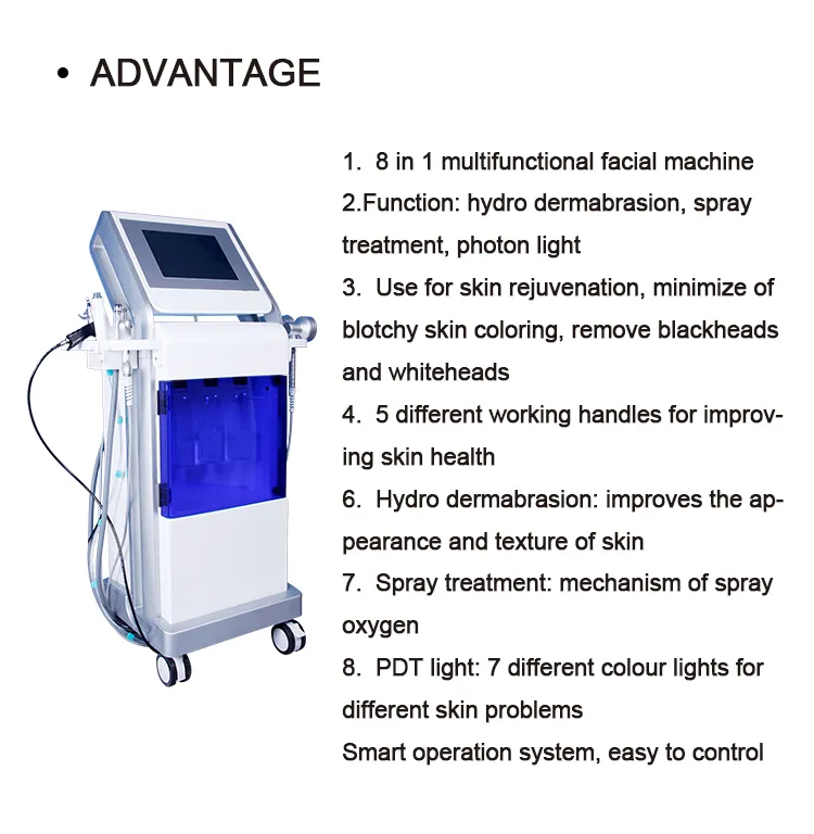 Máquina de Limpeza Profunda Facial de Boa Qualidade para Cuidados com a Pele, Equipamento de SPA para Lifting Facial Bio