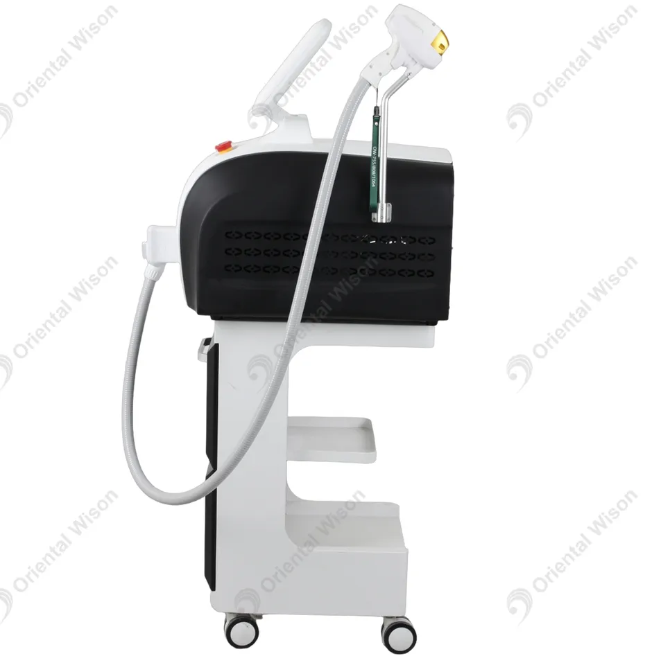 Máquina de Remoção de Cabelo a Laser Diodo Portátil 808nm Dispositivo de Depilação a Laser 3 Onda 808 755 1064 Tripla Comprimento de Onda