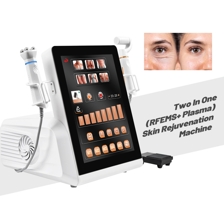 2 em 1 Dispositivo de Cuidados com a Pele de Rejuvenescimento Anti-Envelhecimento com Plasma Ozone e Lifting RF