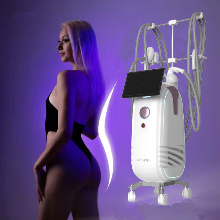 Máquina de Escultura Corporal com Novo Design para Remoção de Celulite, Forma Corporal Vela, RF, Vacuo, Cavitação, Rolos de Emagrecimento