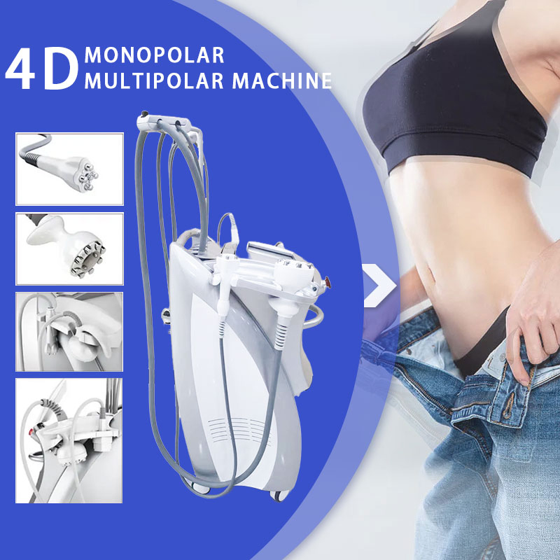 Tratamento de Celulite 4D Máquina Monopolar Multipolar Perda de Peso Máquina de Cavitação Venus Legacy Máquina de Radiofrequência Beleza