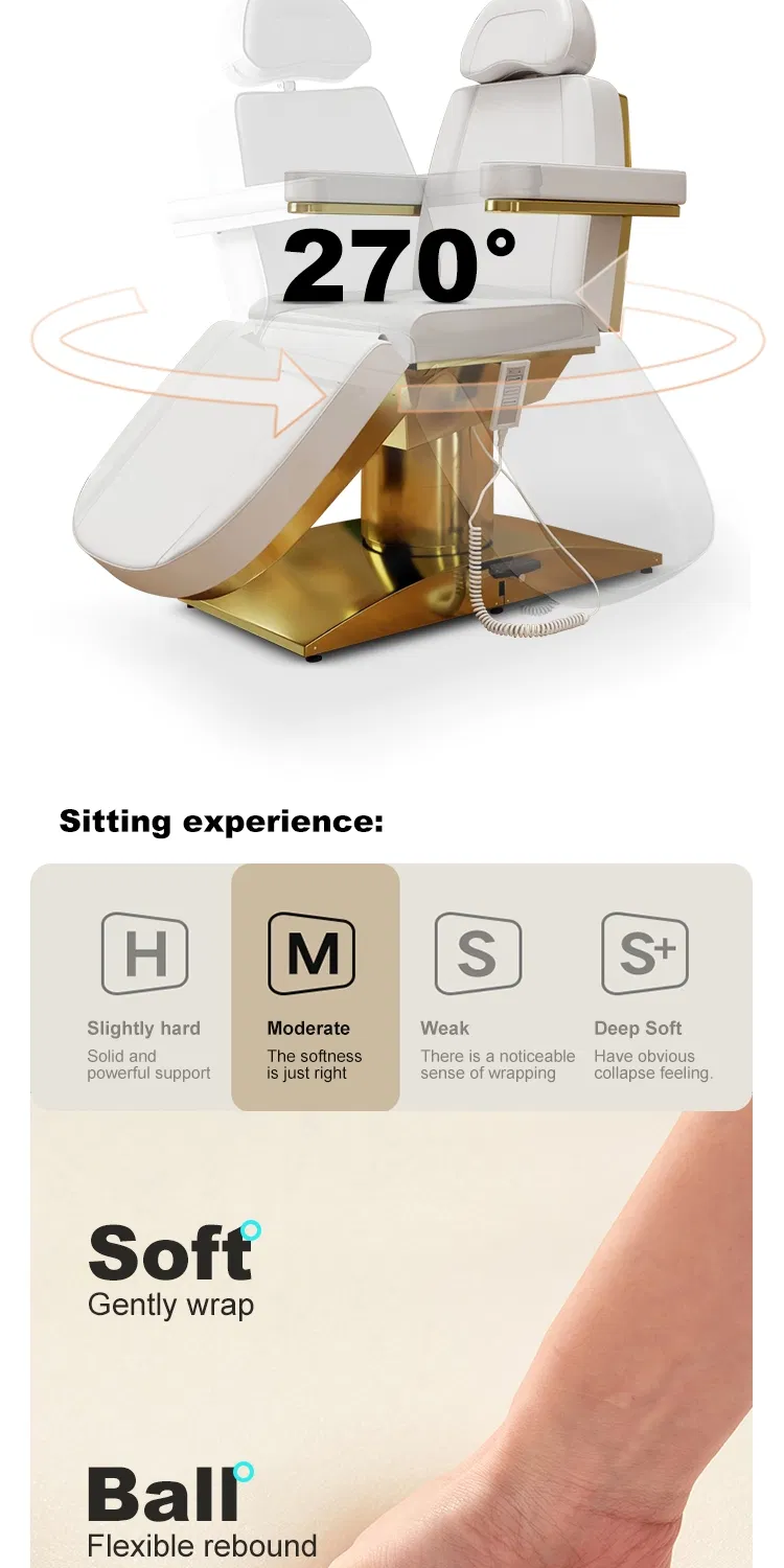 Equipamento de Massagem SPA Novo Estilo com Reclinação Hidráulica para Salão