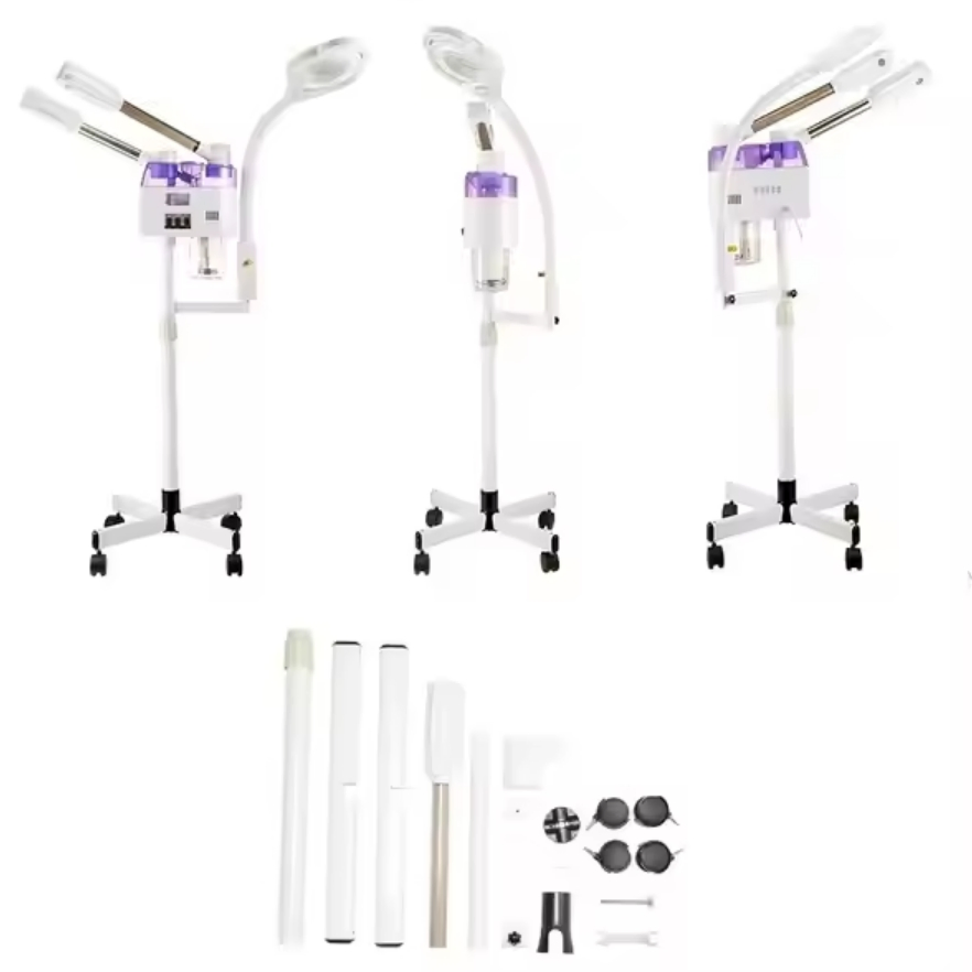 Equipamento de Vapor Facial Ozone SPA para Pele Hidratada Pequeno Tamanho Beleza Quente e Frio
