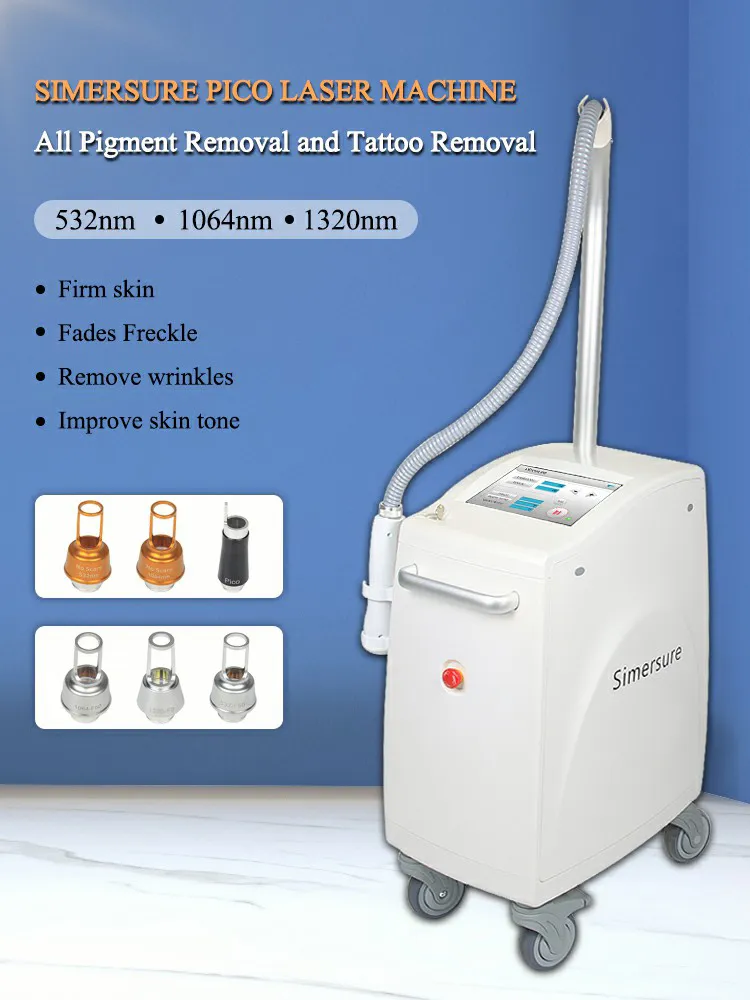 Equipamento Médico de Beleza para Remoção de Tatuagem a Laser Picosegundo ND YAG Profissional