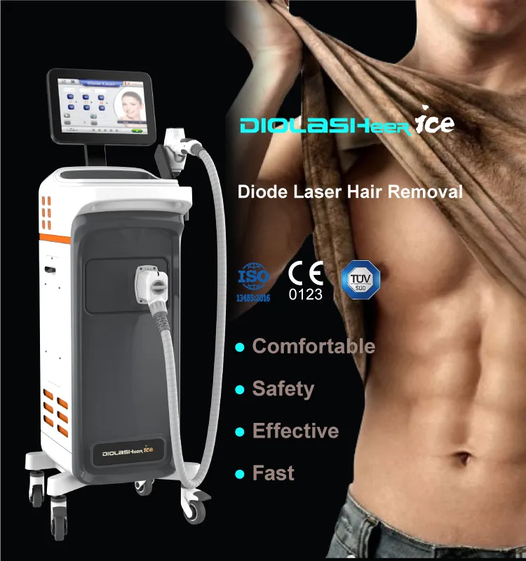 Equipamento de Beleza SPA com Laser Diodo Multifuncional 100W 808nm Micro Canal 808nm Laser Diodo Alemanha EUA Bar