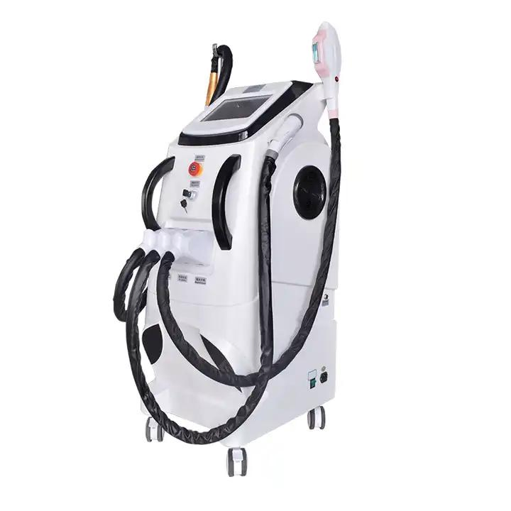 3 em 1 Multifuncional 360 Máquina de Laser Opt Elight IPL RF ND YAG Equipamento de Beleza para Remoção Rápida de Pelos a Laser