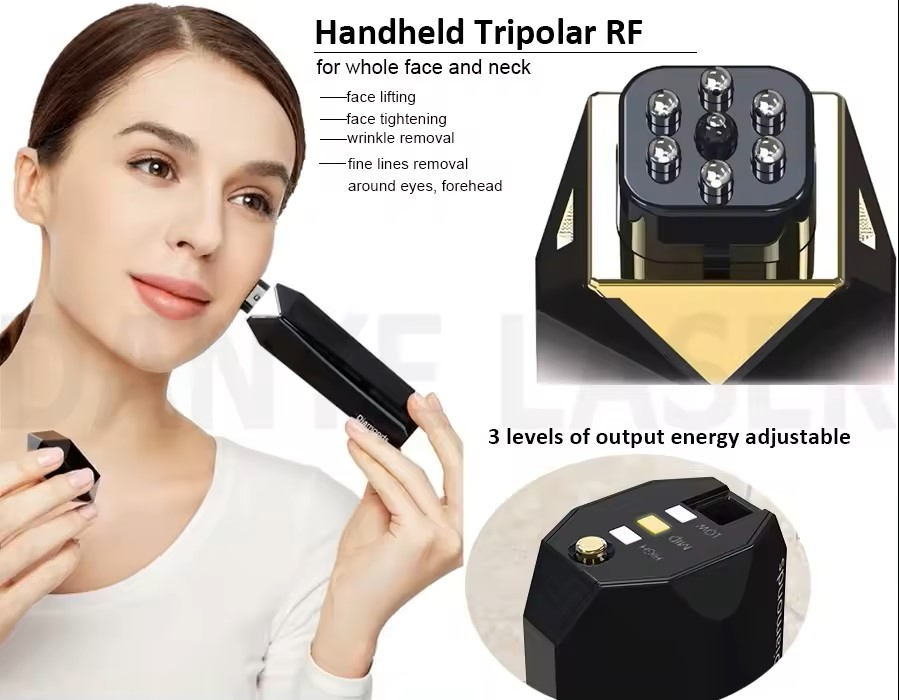 Dispositivo de Beleza RF Portátil para Uso Doméstico Remoção de Linhas Finas do Rosto