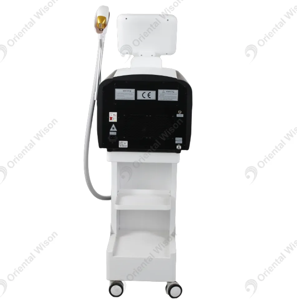 Máquina de Remoção de Cabelo a Laser Diodo Portátil 808nm Dispositivo de Depilação a Laser 3 Onda 808 755 1064 Tripla Comprimento de Onda