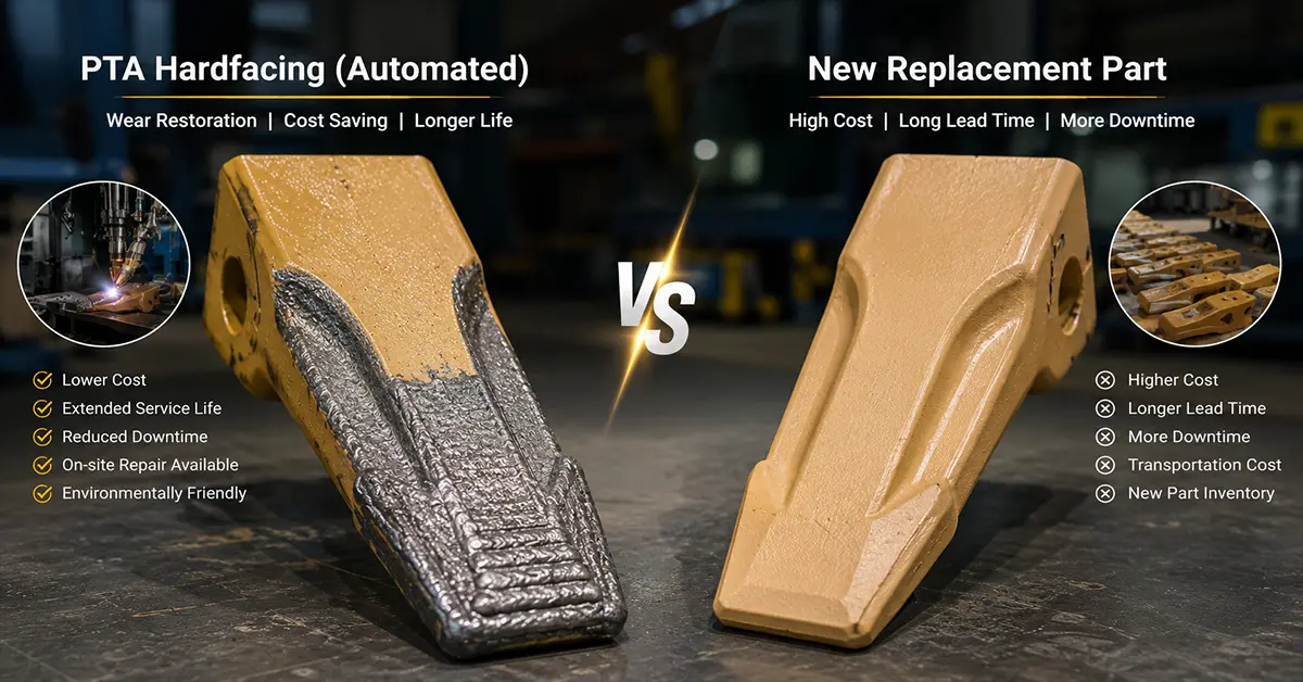 Cost Effective Wear Maintenance Strategy using Cladding vs Replacement
