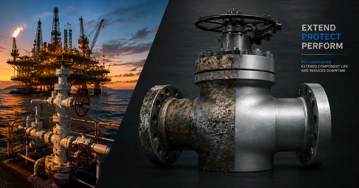 Oil Gas Downtime Reduction with PTA Laser Cladding Equipment