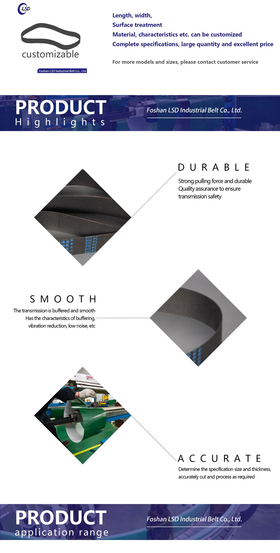 Double Sided Tooth Timing Belt Detail 2