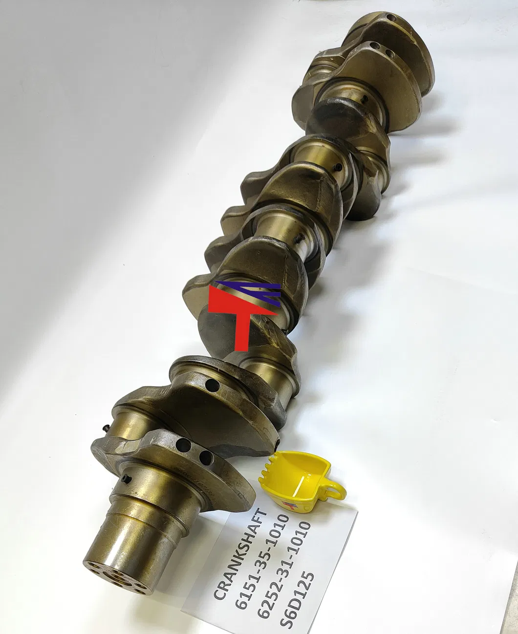 Engine parts crankshaft full view