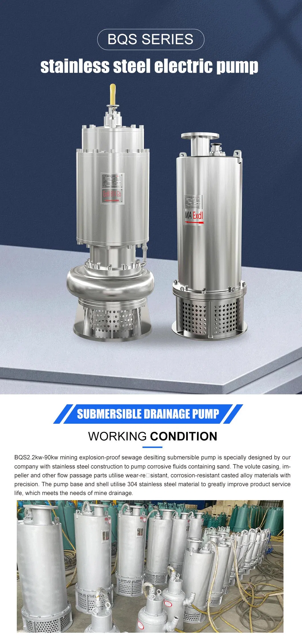 Industrial Submersible Sewage Pump