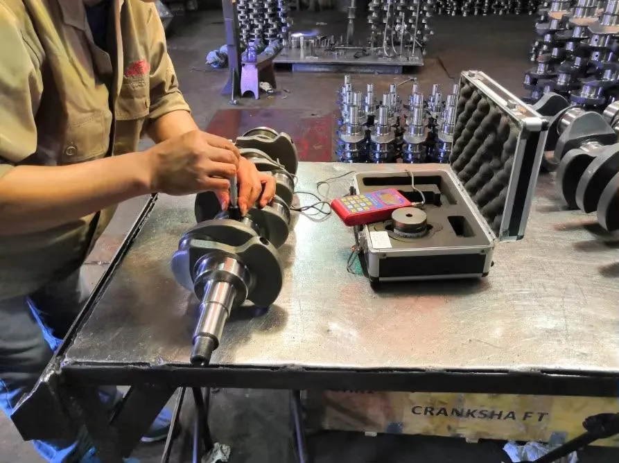 Hardness Testing Crankshaft