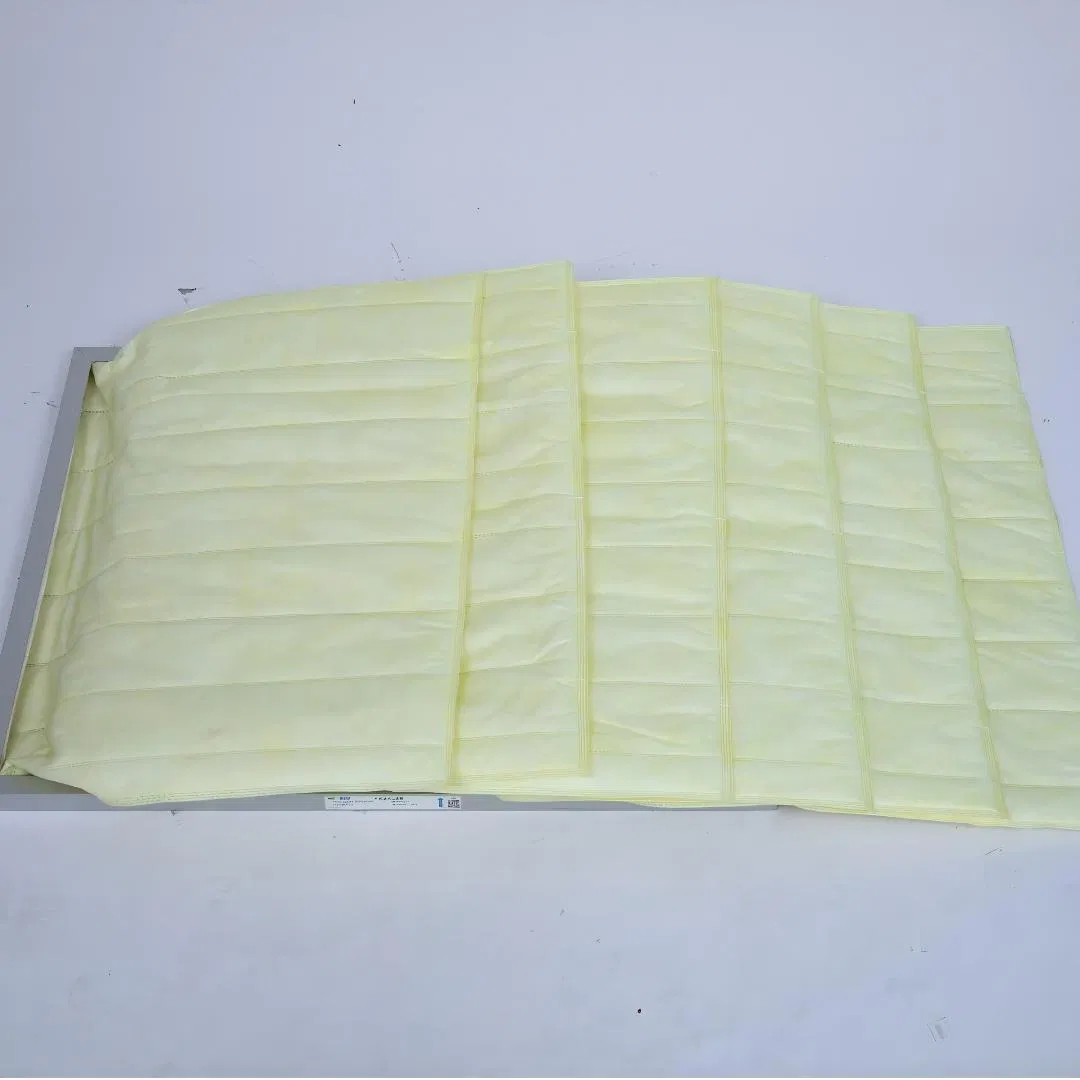 High Efficiency F5 F6 F7 F8 F9 Pocket Filter for Air Purifier Air Clean Equipment