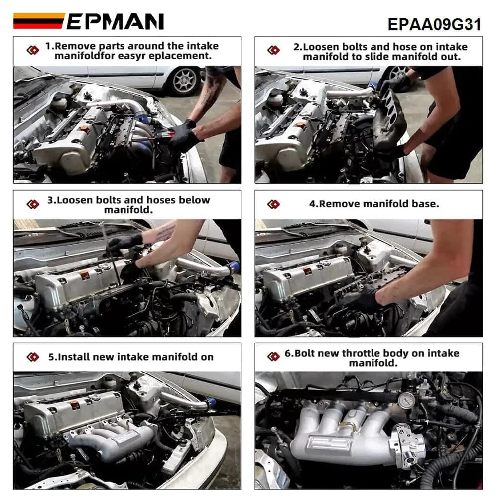 Epman Ultra Street Intake Manifold for Honda Acura Rsx K-Series K20A K20A2 K20z1 K24A1 Epaa09g31