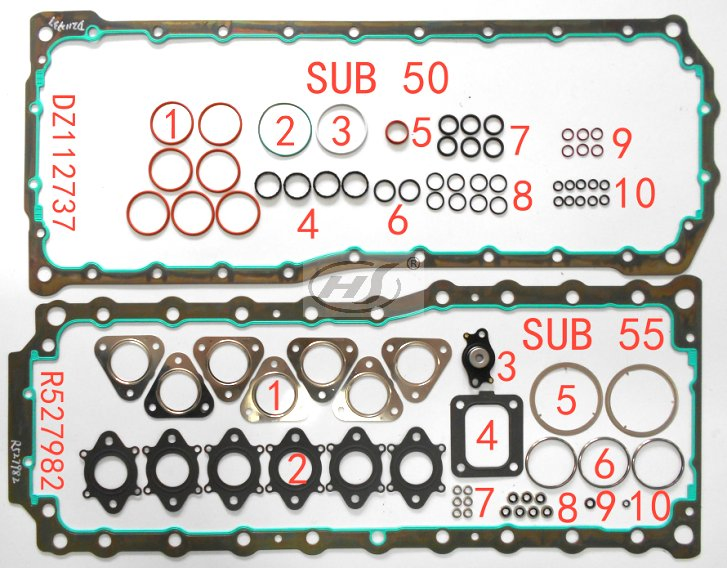 High-Performance Engine Gasket Kit Head Gasket for Joh Deere Re3616 Dz113616, Ndz113616, Abdz113616, Re542595, Dz110429