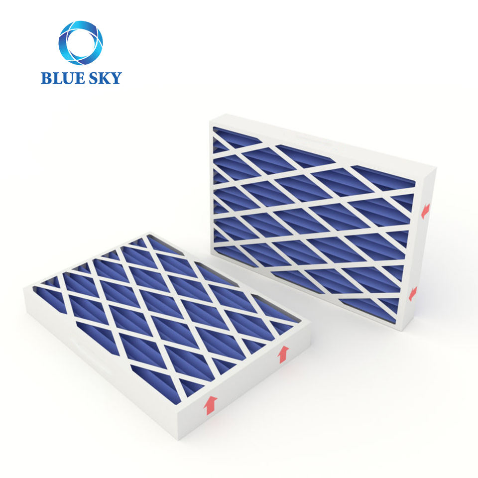 HVAC Air Filter Manufacturer - Custom Size Wholesale Merv 8/11/13 Pleated Panel Air Filter with Cardboard Frame for AC &amp; Furnace Ventilation System