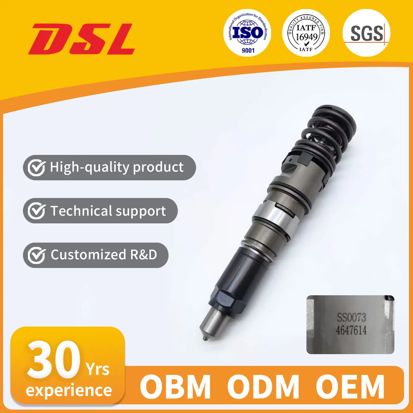 Engine Parts for 4647614 T402742 Diesel Fuel Injector High-Quality