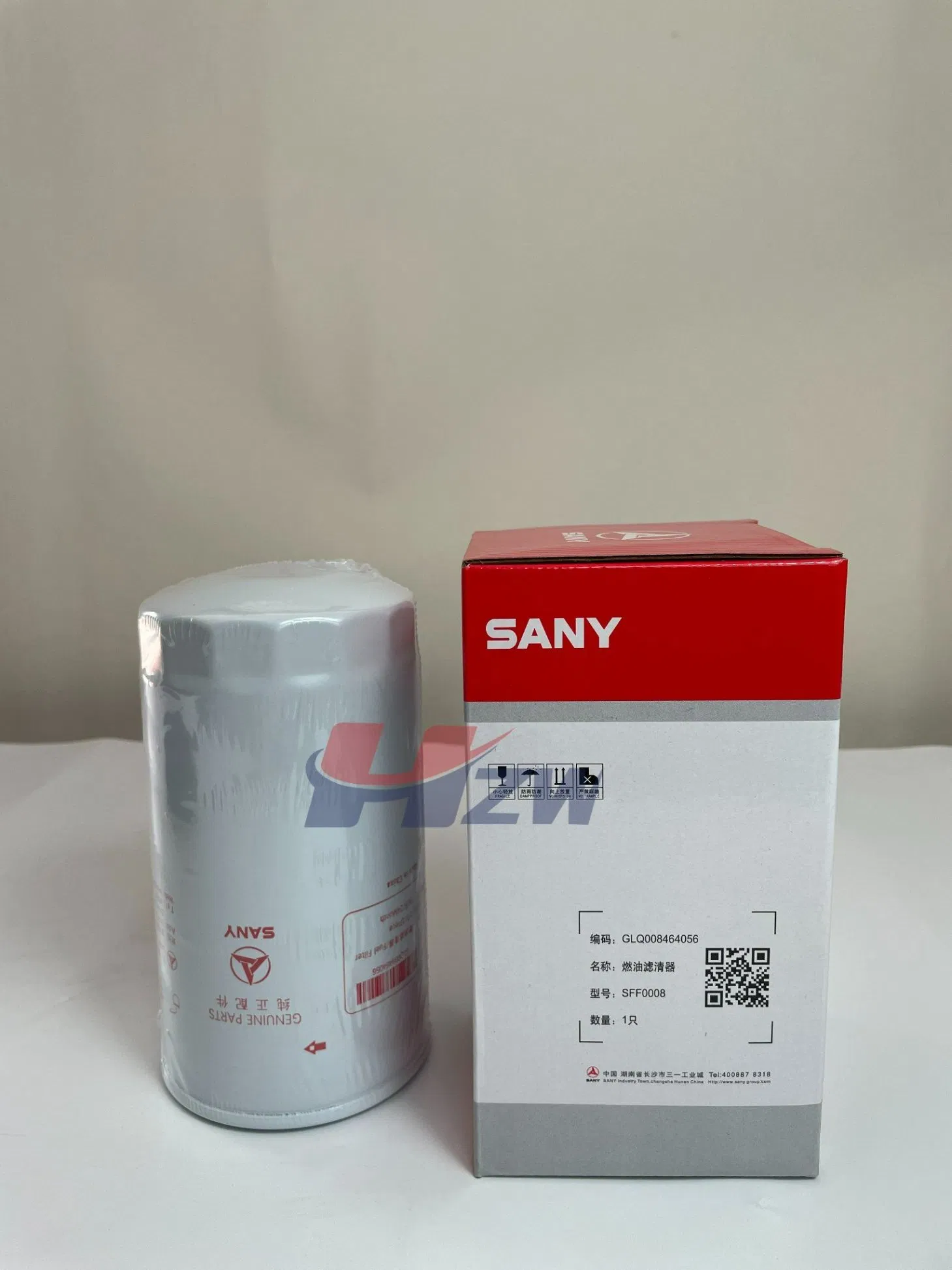 Genuine Diesel Engine Fuel Filter Element 160604020109A/Glq008464056/60250800 for Sany Excavator Parts