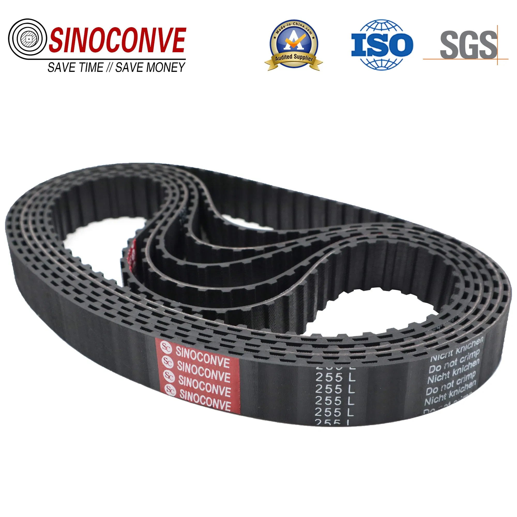 Rubber PVC Silicone PU Auto Motorcycle Transmission Parts Fan Conveyor Synchronous Tooth Drive Pk Timing V Belt
