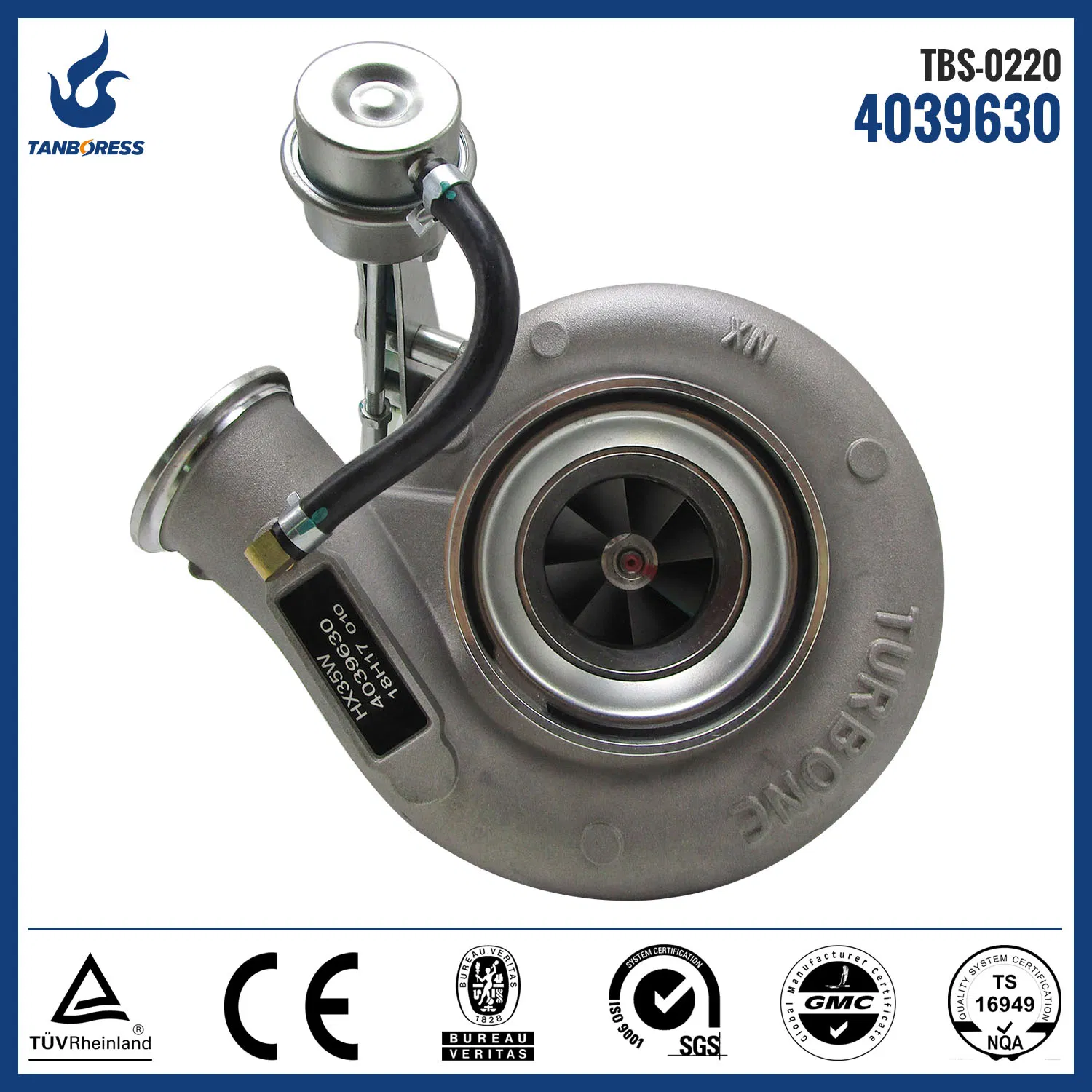 Turbocharger for Cummins HX35W 4039630 4033282 4033282H 4955479 4039330