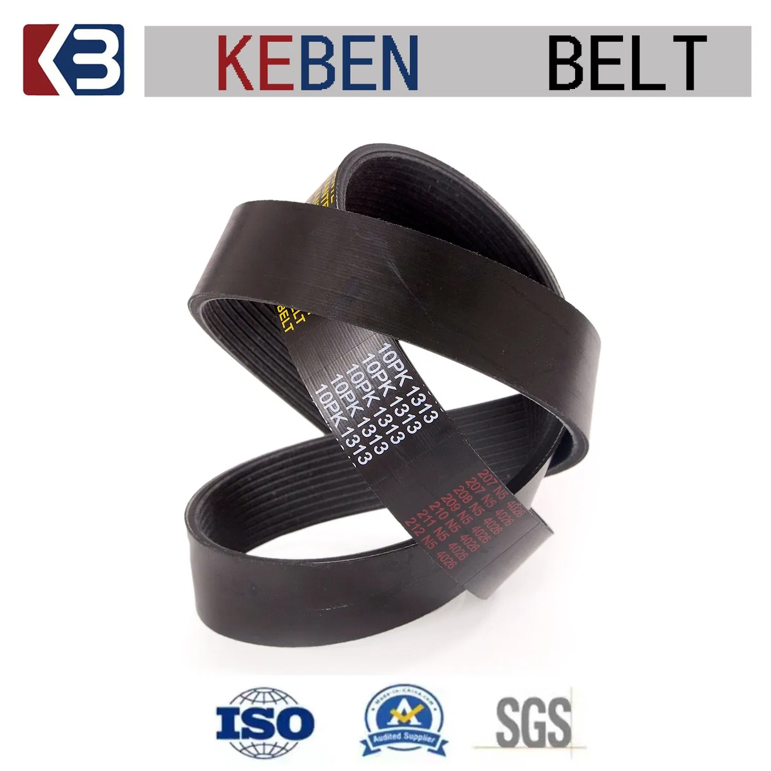 Rubber Auto Transmission Parts Fan Conveyortooth Drive Pk Timing Ribbed V Belt